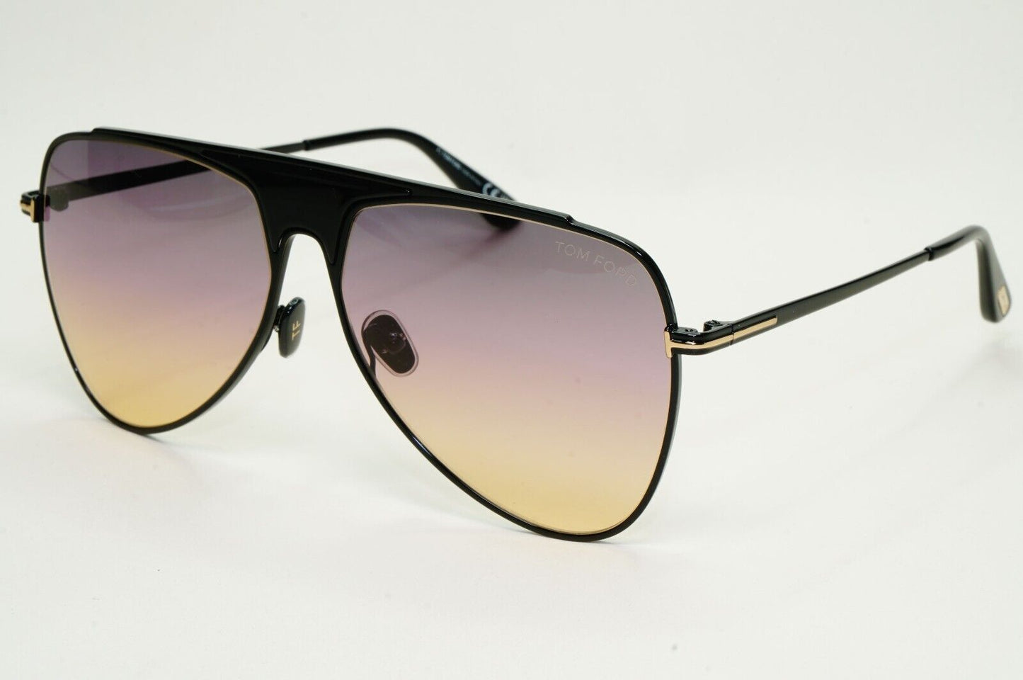 Tom Ford Sunglasses Ethan Black Grey Brown Gradient Pilot FT0935 TF 935 01B 60mm