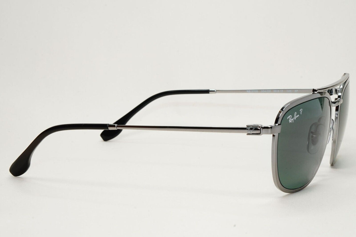 Ray-Ban Sunglasses Chromance Polarised Gunmetal Grey Green RB 3708 004/O9