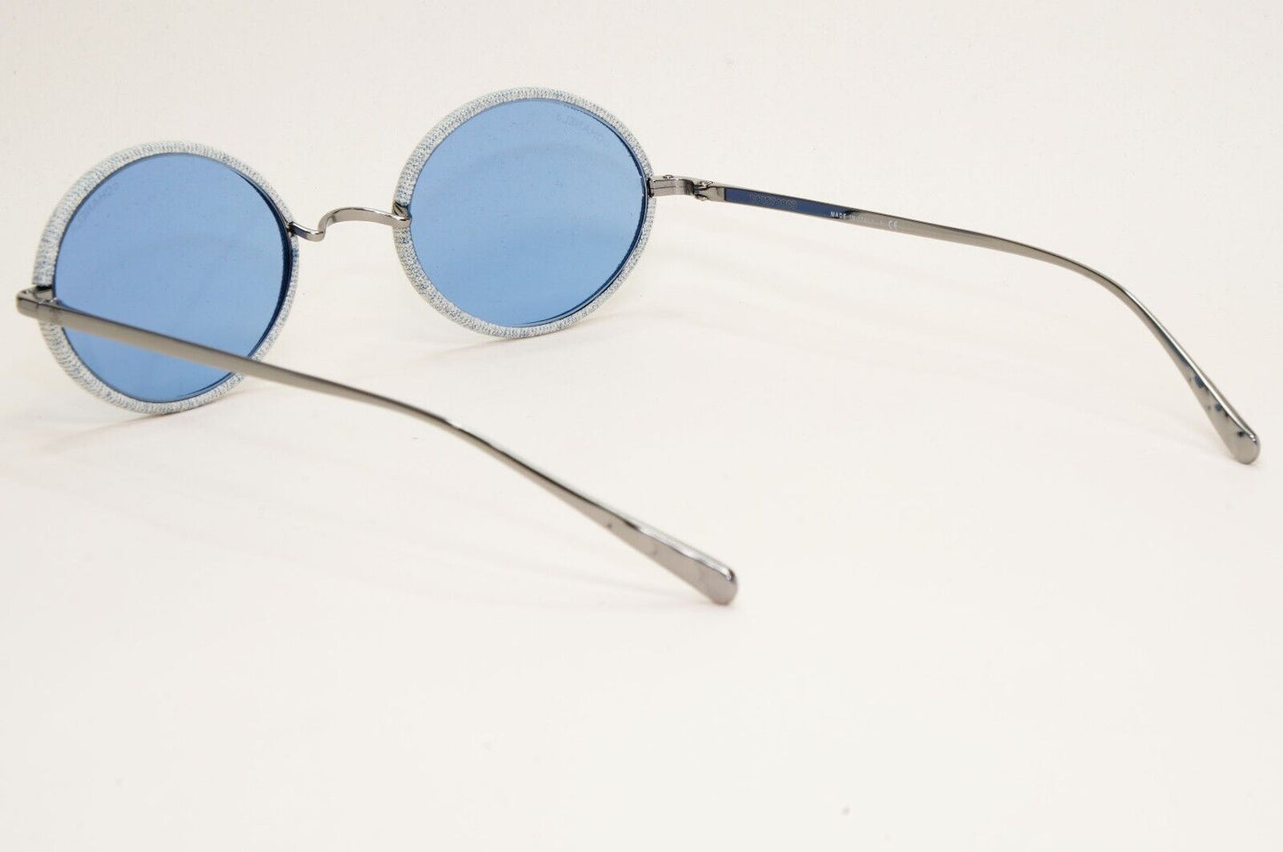 Chanel Sunglasses Denim Oval Silver Blue Metal 4248-J c.108/72 50mm