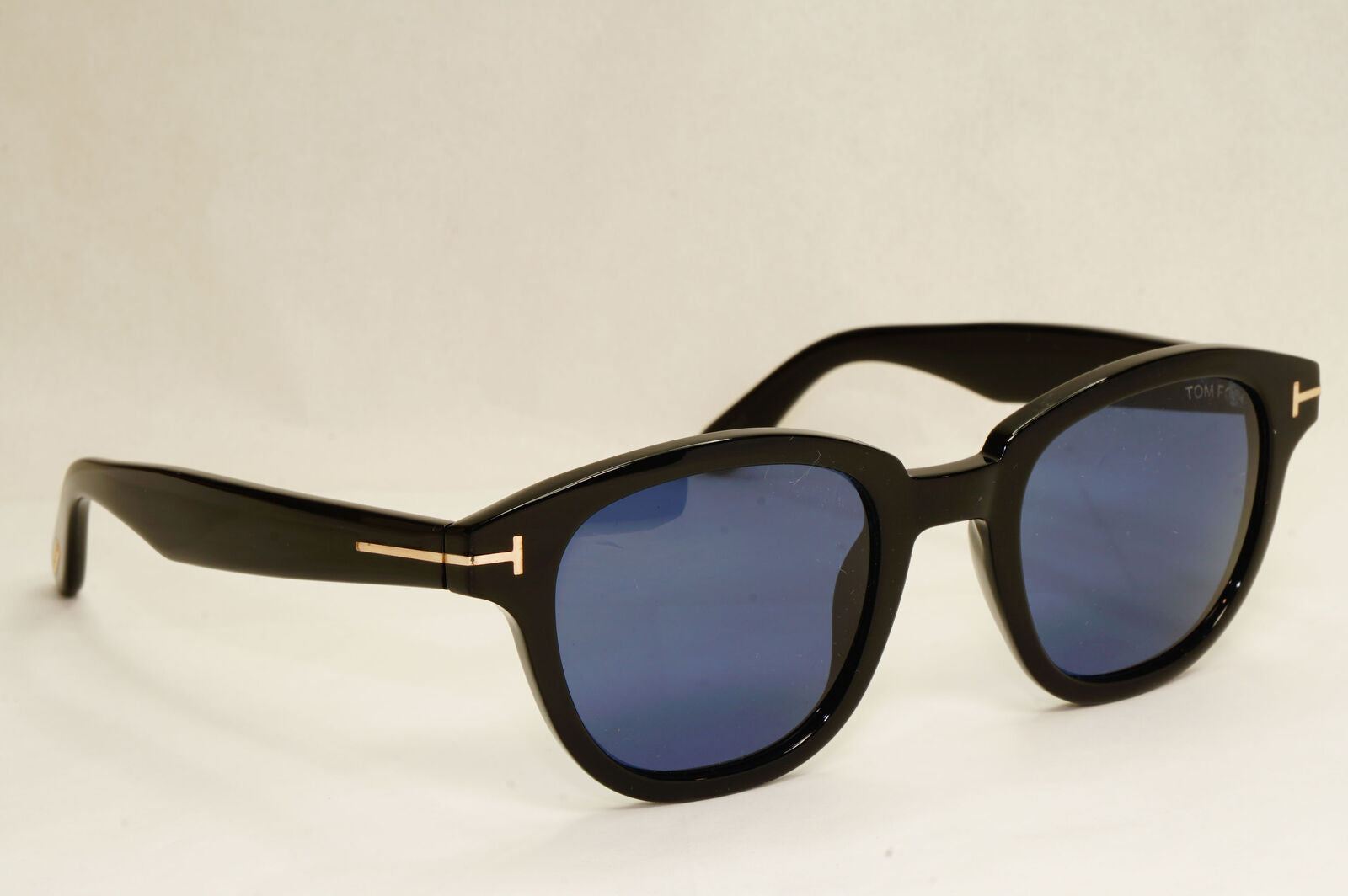 Tom Ford Sunglasses Garett Black Glossy Dark Blue FT0538 TF 538 01V 49mm