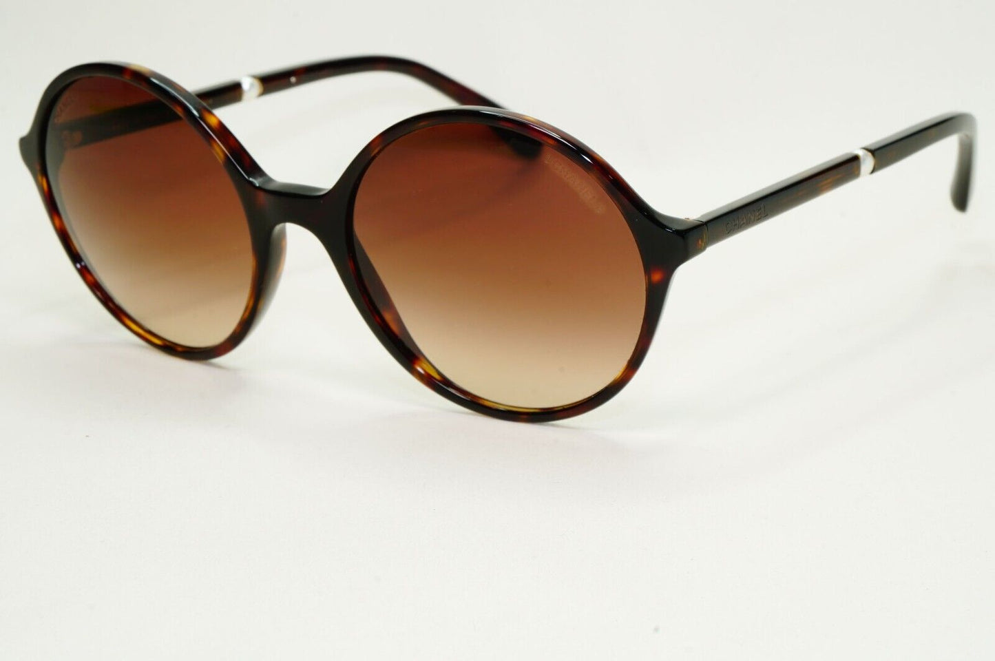 Chanel Sunglasses Pearl Brown Tortoiseshell Gradient Round 5391-H c.714/S5