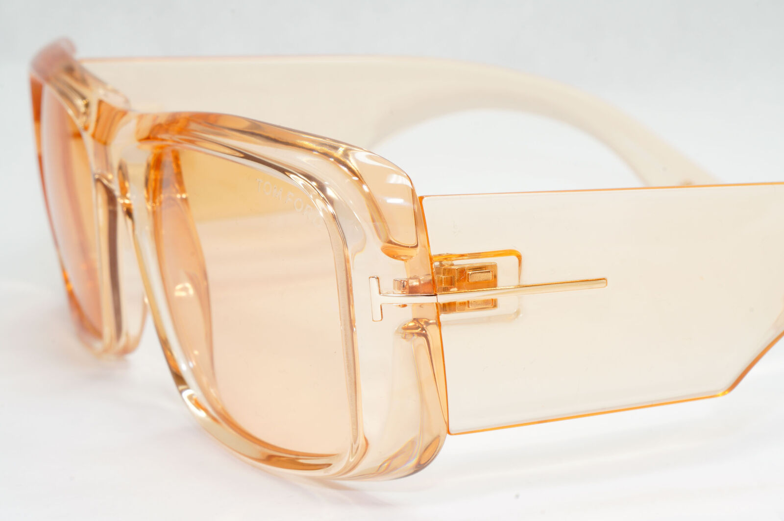 Tom Ford Sunglasses Orange Aristotle Transparent Light Square FT0731 TF 731 45E