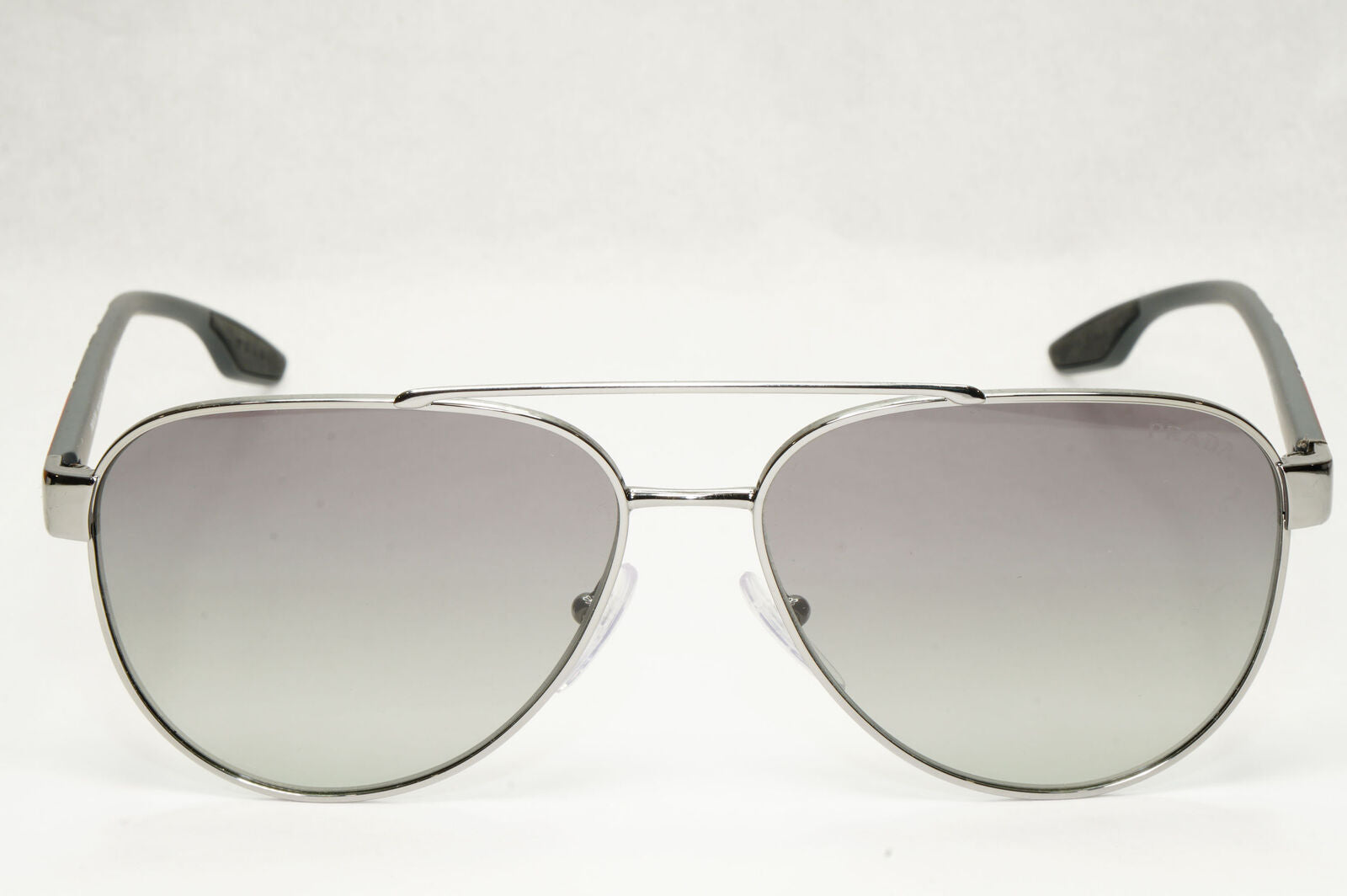 Prada Sunglasses Grey Gunmetal Gradient Metal Pilot PS54TS SPS 54T 5AV-3M1