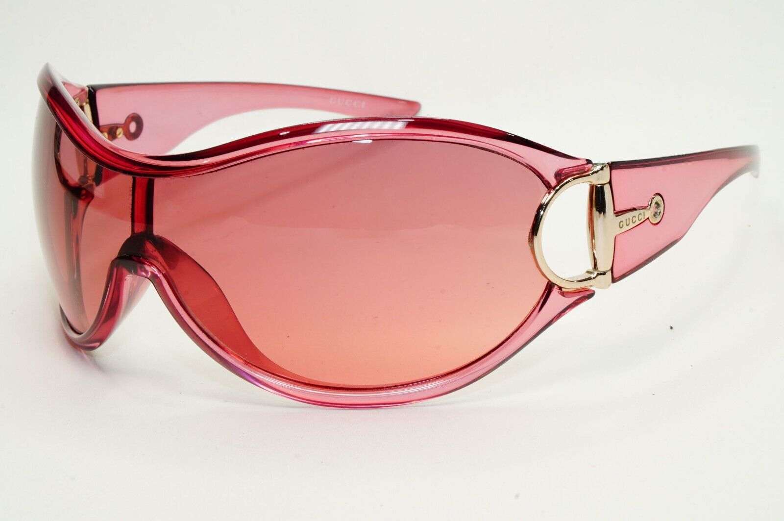 Gucci Sunglasses 2006 Vintage Pink Transparent Horsebit GG 2561/S PT5 291024