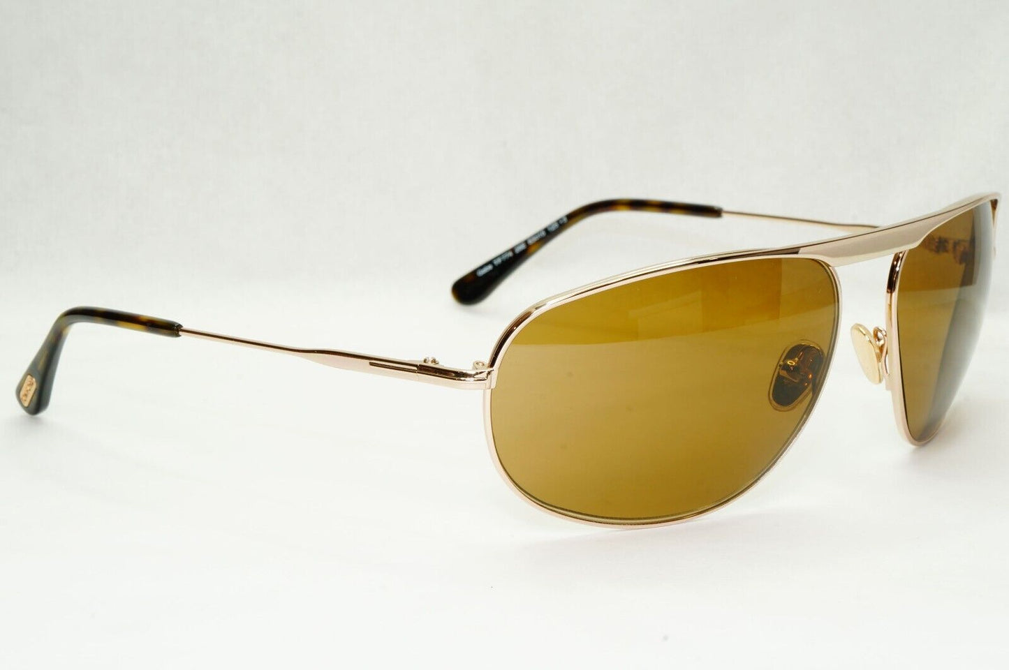 Tom Ford Sunglasses Gabe Gold Pilot Wrap Brown Metal FT0774 TF 774 28E 63mm