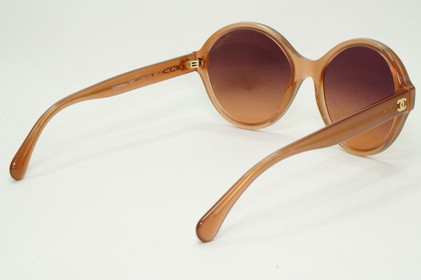 Chanel Sunglasses Brown Gradient Gold Round 5387 c.1623/K0 58mm