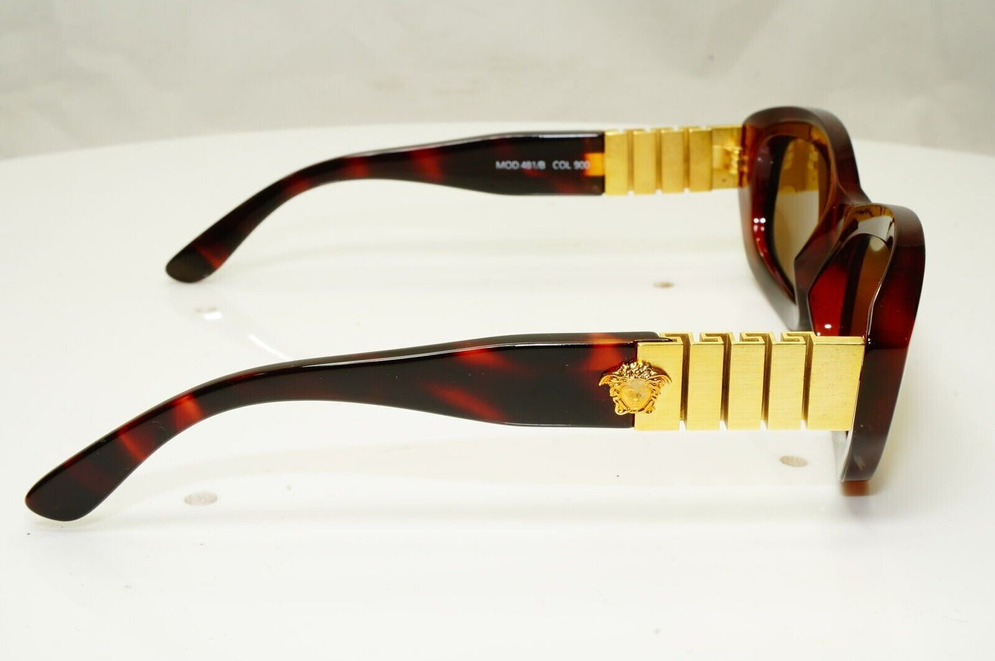 Gianni Versace Sunglasses 1996 Vintage Brown Gold Medusa MOD 481/B COL 900