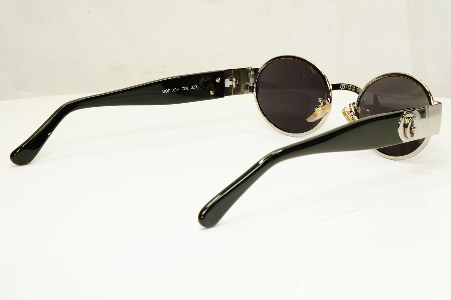 Gianni Versace 1996 Sunglasses Vintage Unisex Silver Metal GV MOD X09 COL 029