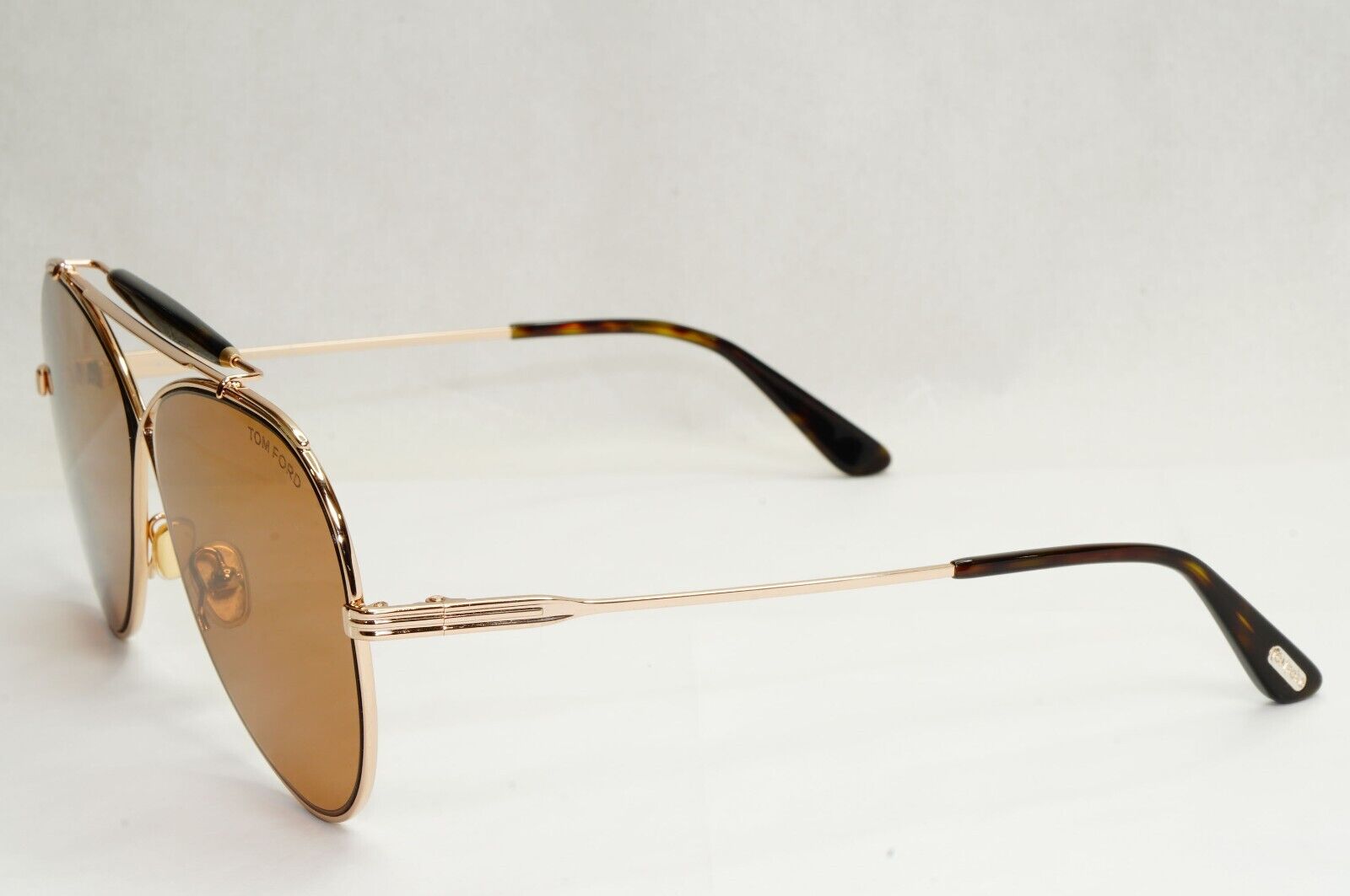 Tom Ford Sunglasses Holden Pilot Gold Brown Metal FT0818 TF 818 28E 60mm