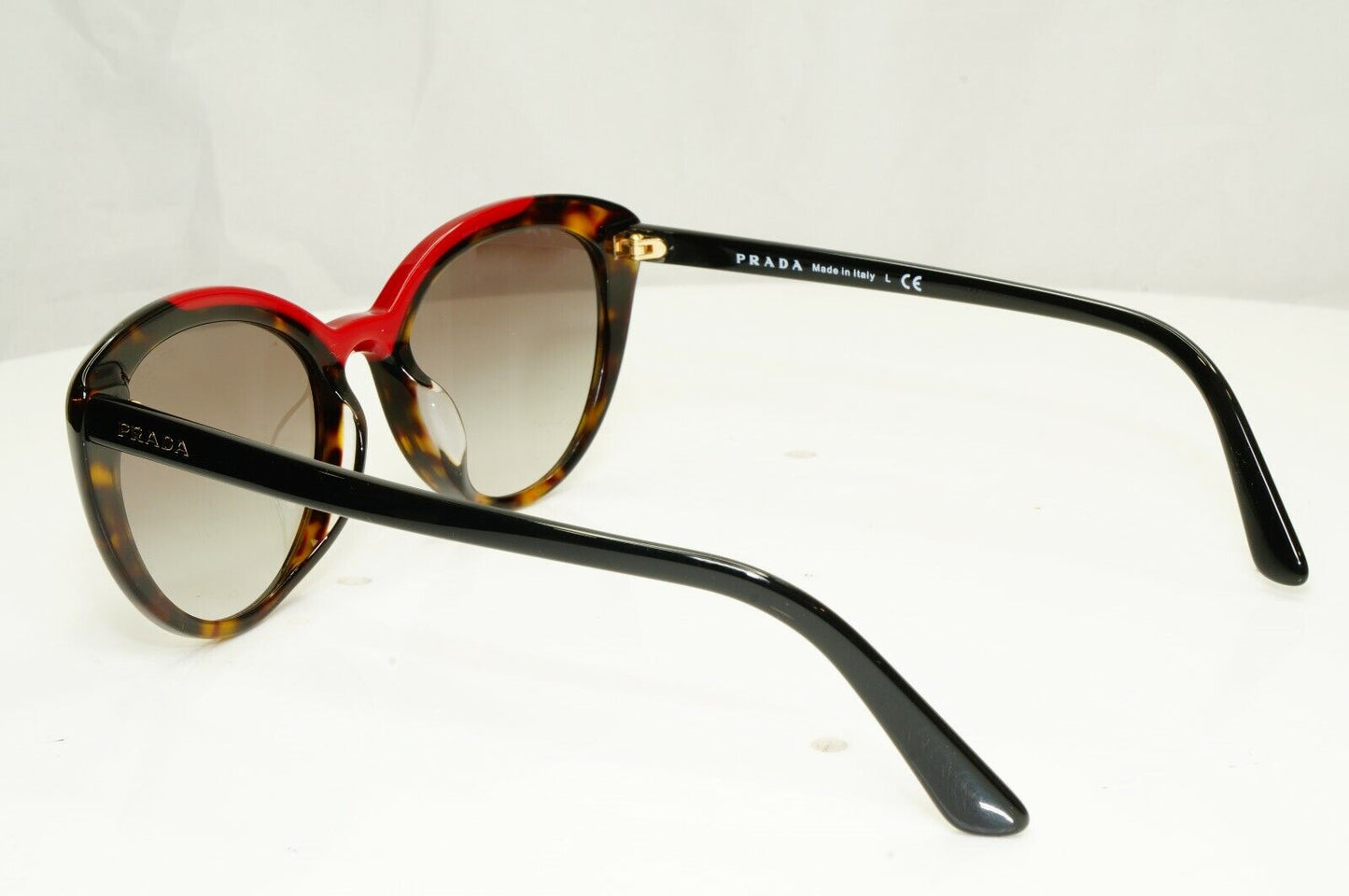 Prada Brown Red Tortoise Shell Womens Sunglasses Ultravox SPR 02V F 320-0A7