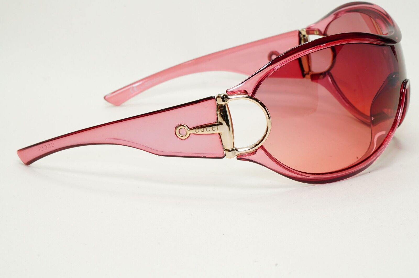 Gucci Sunglasses 2006 Vintage Pink Transparent Horsebit GG 2561/S PT5 291024