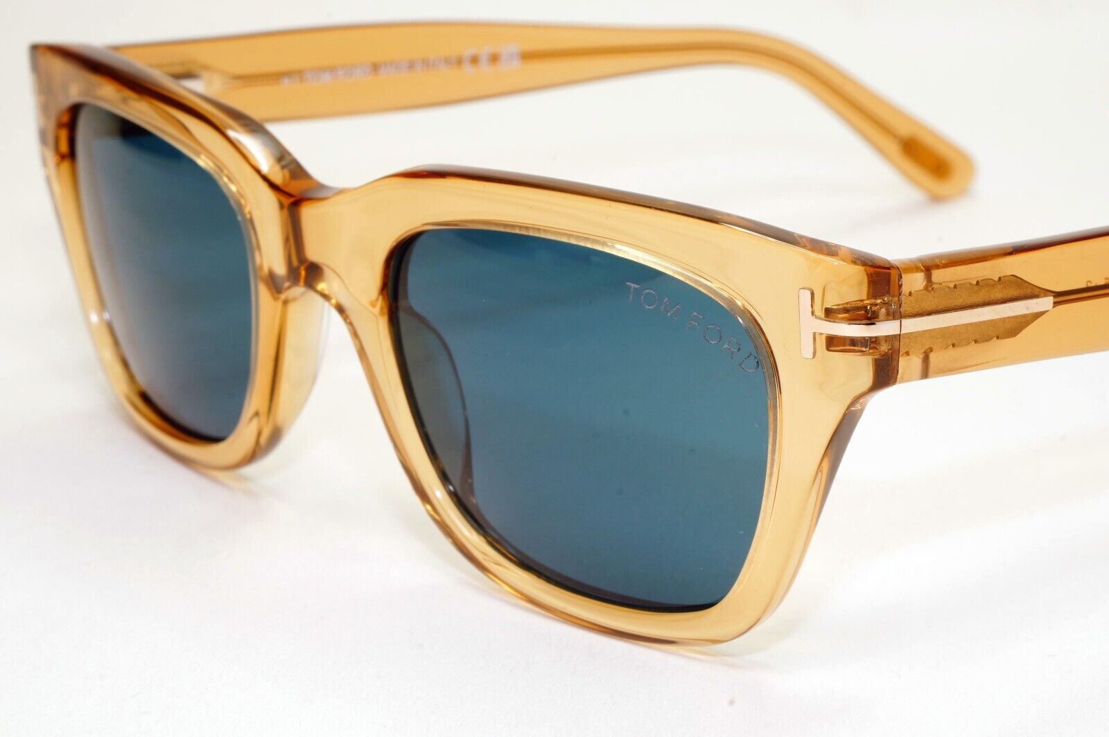 Tom Ford Sunglasses Snowdon Transparent Honey Brown Blue James Bond TF 237 45V