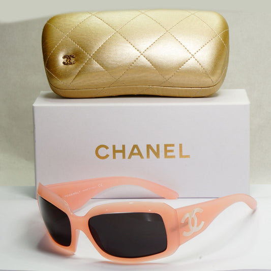 Chanel Sunglasses Mother of Pearl 2006 Vintage Pink Black 5076-H c.671/11 270124