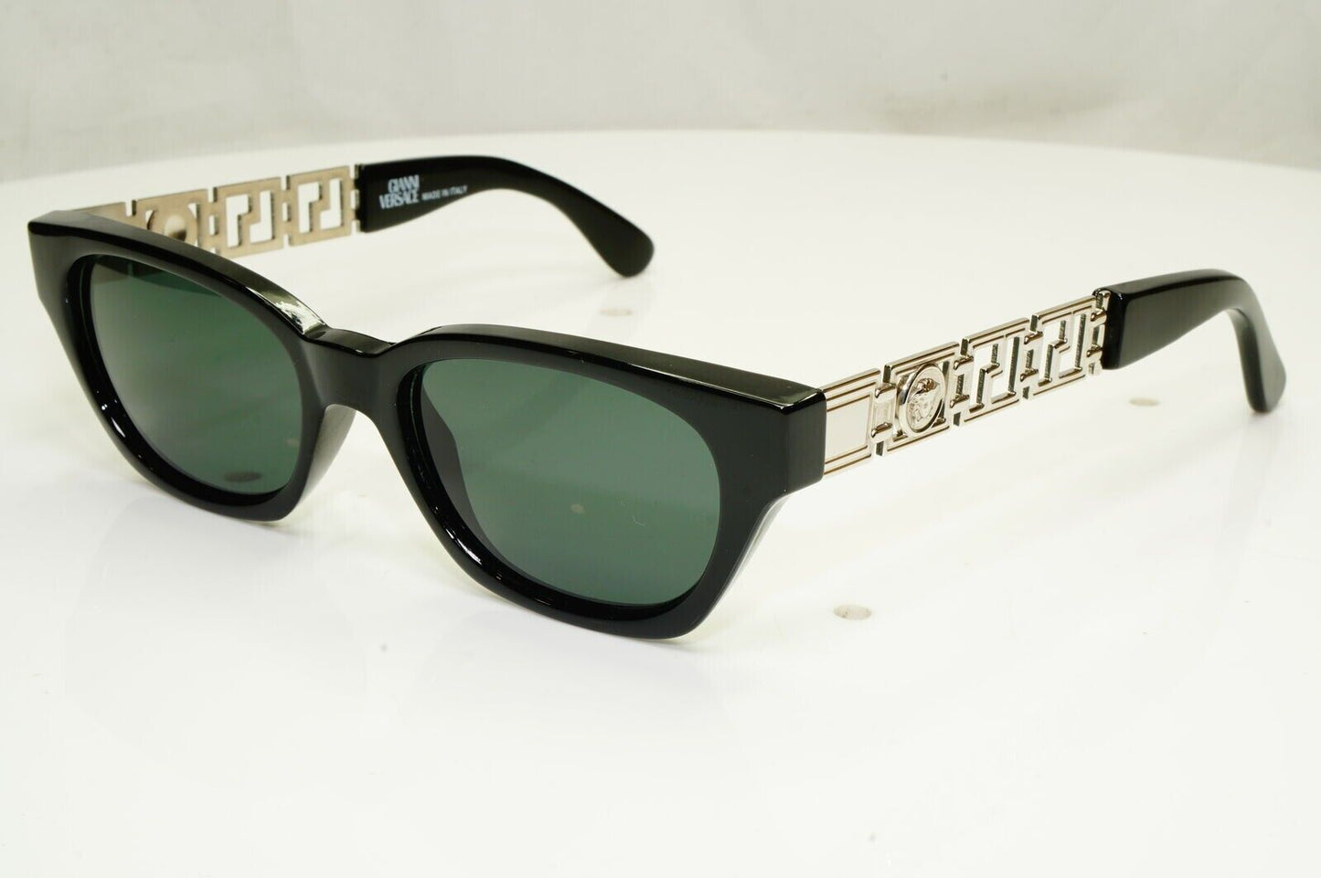 Gianni Versace 1996 Unisex Vintage Silver Medusa Sunglasses MOD 467 COL N52