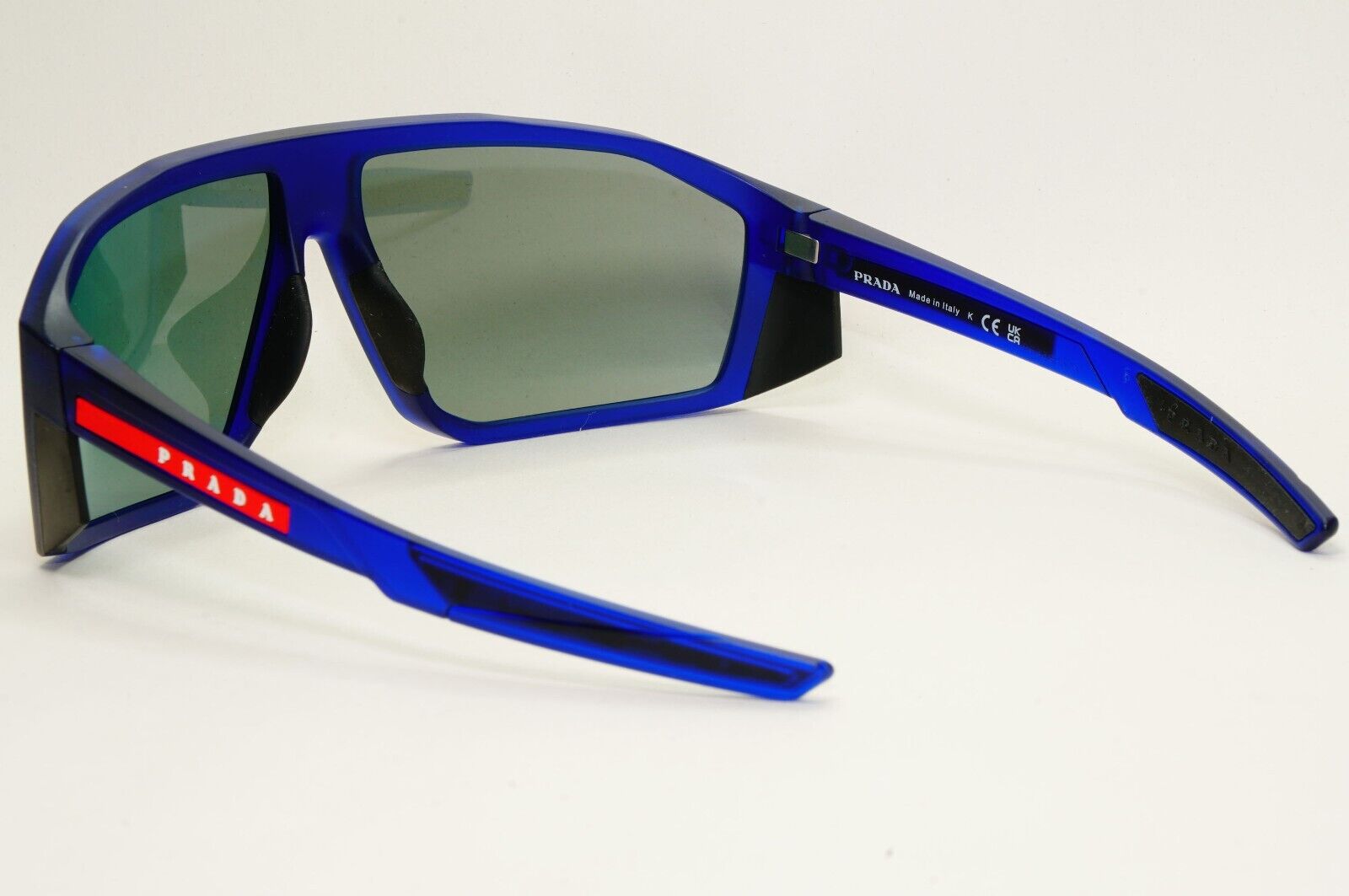 Prada Sunglasses Blue Wrap Mirror Red Grey Transparent PS08WS SPS 08W 10C-08F