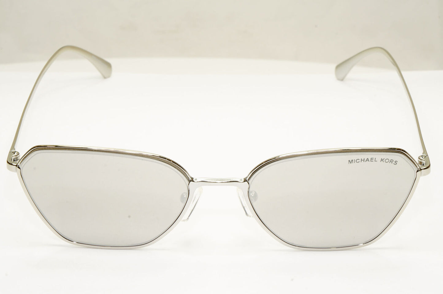 Michael Kors Womens Silver Mirror Metal Square Sunglasses MK 1081 Delphi 10146G