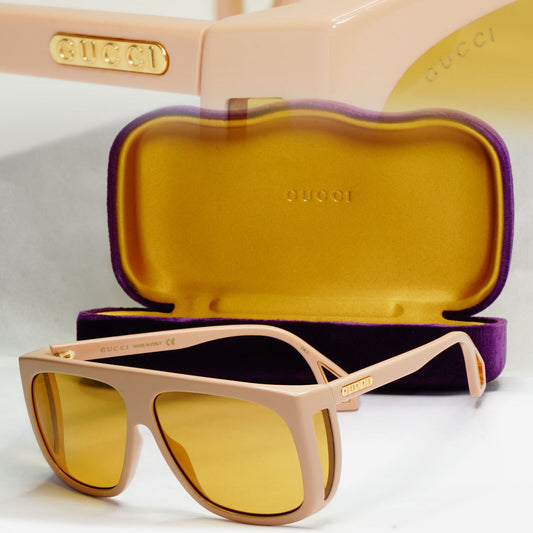 Gucci Sunglasses 2019 Beige Brown Square Oversized Large GG 0467S 005 130224