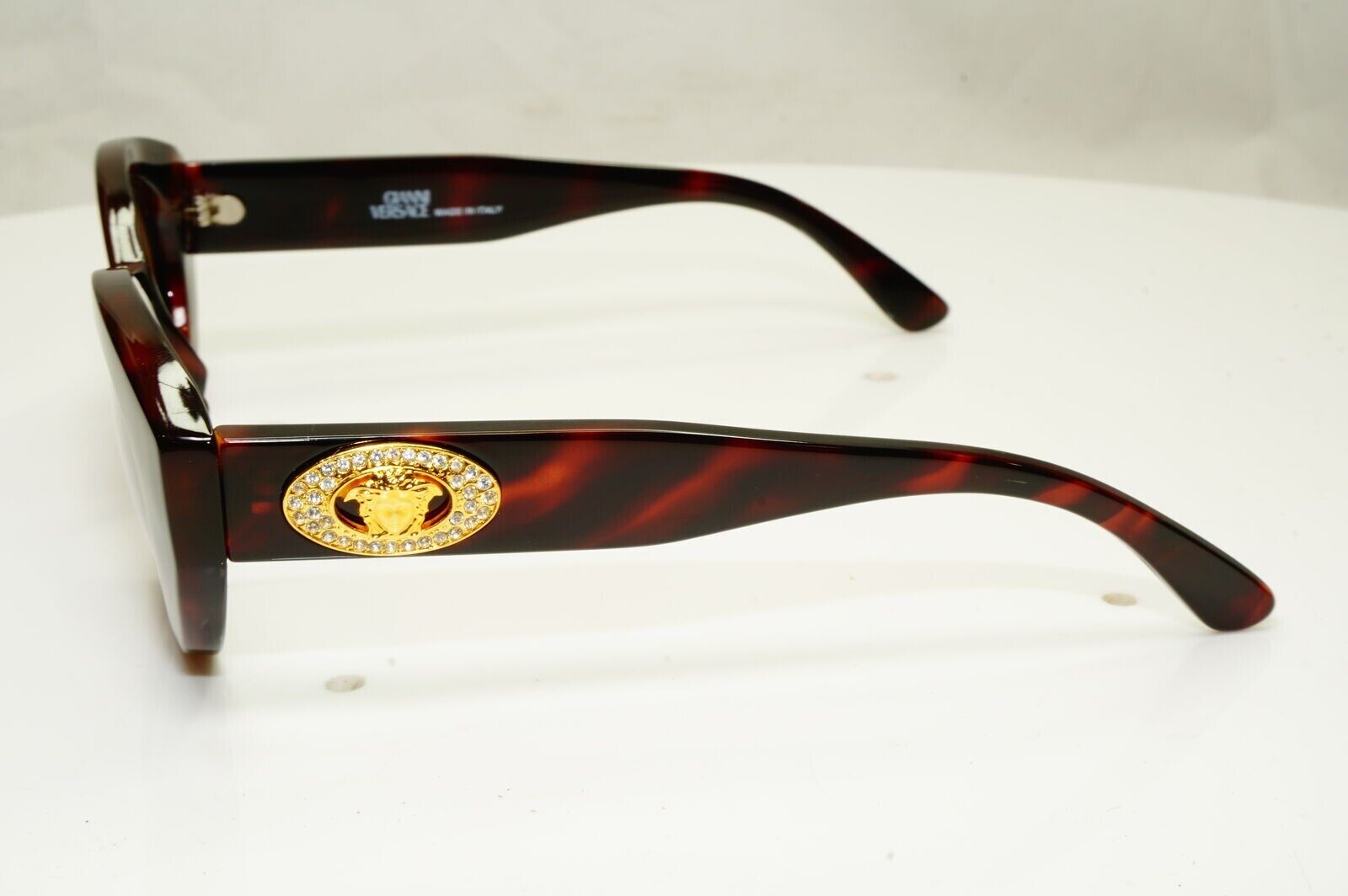 Gianni Versace Sunglasses 1996 Vintage Brown Gold Medusa MOD 480/H COL 900