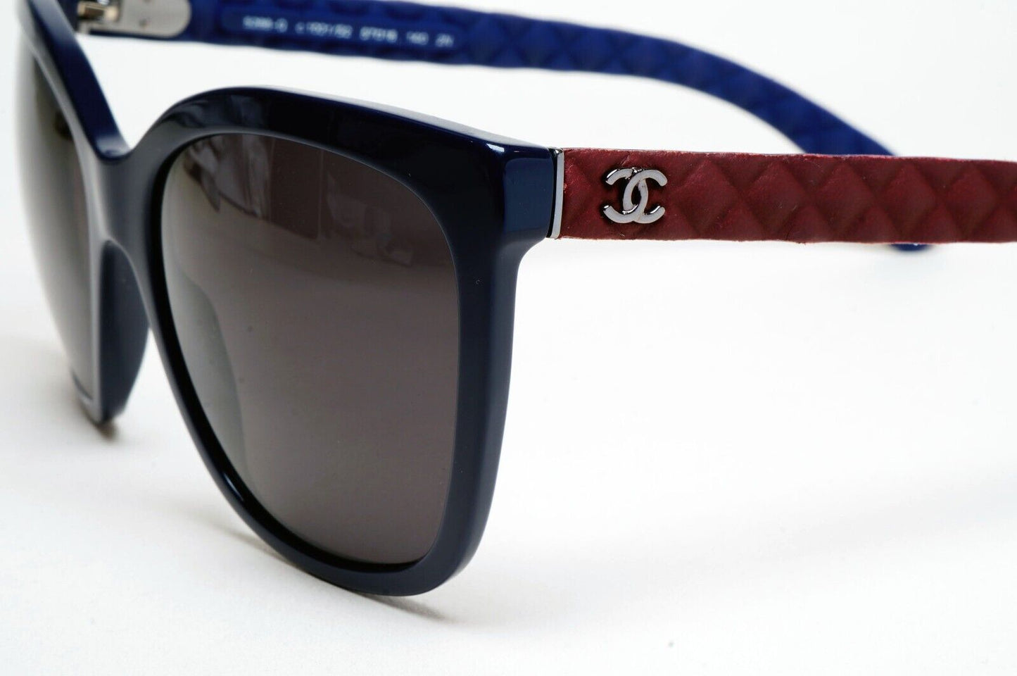 Chanel Sunglasses Black Dark Blue Burgundy Bordo Quilted 5288-Q c.1021/S2 261124