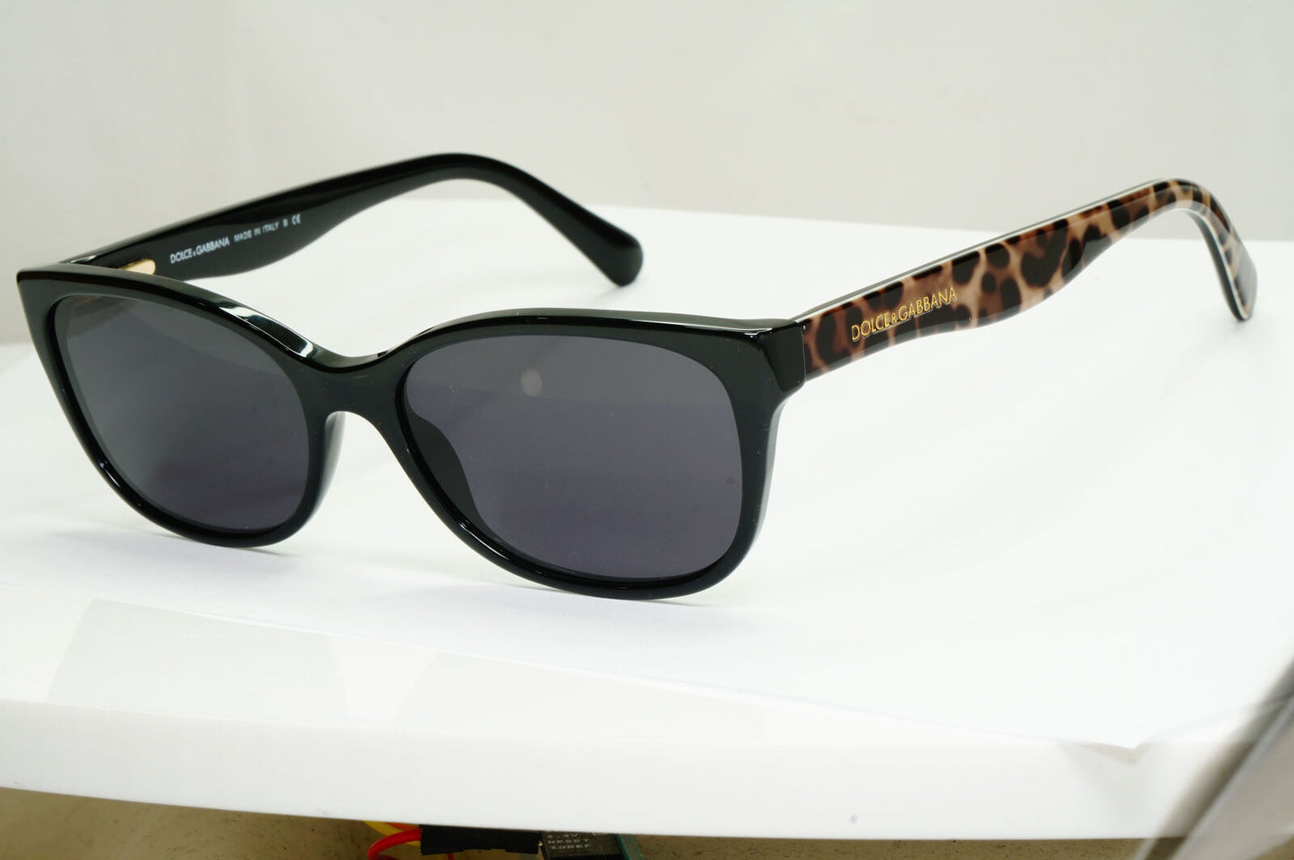 Dolce & Gabbana Leopard Sunglasses Black Brown Animal Print DG 3136 2525 250123