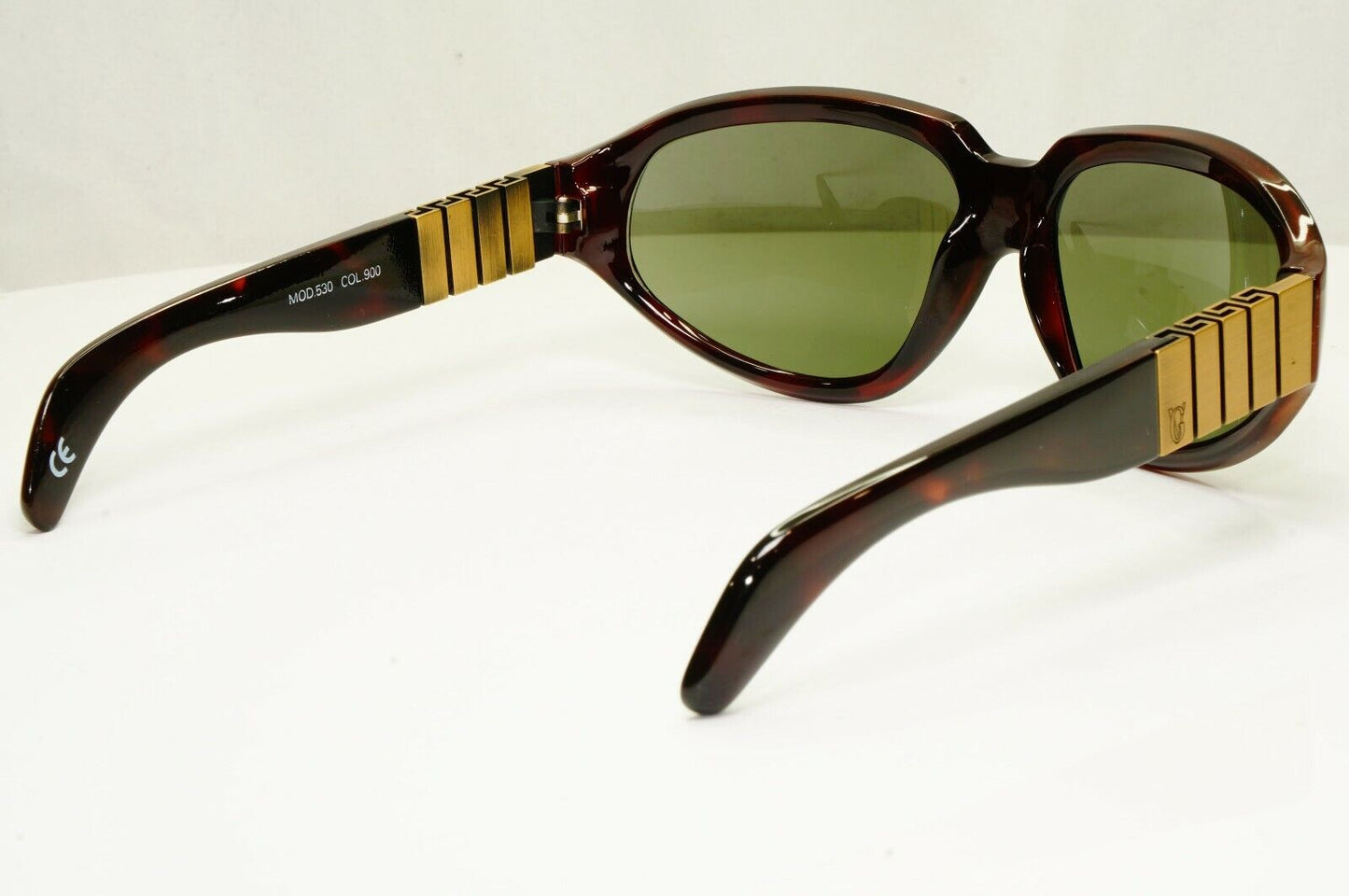 Gianni Versace 1996 Mens Vintage Brown Square Sunglasses Meander MOD 530 COL 900