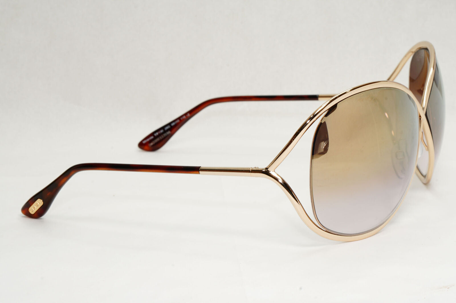 Tom Ford Sunglasses Miranda Gold Brown Mirrored Metal FT0130 TF 130 28G