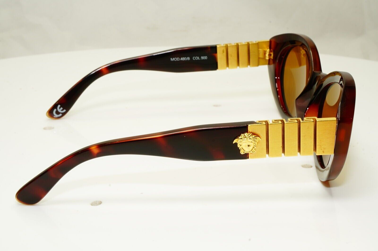 Gianni Versace Sunglasses 1996 Vintage Brown Gold Medusa MOD 480/B COL 900