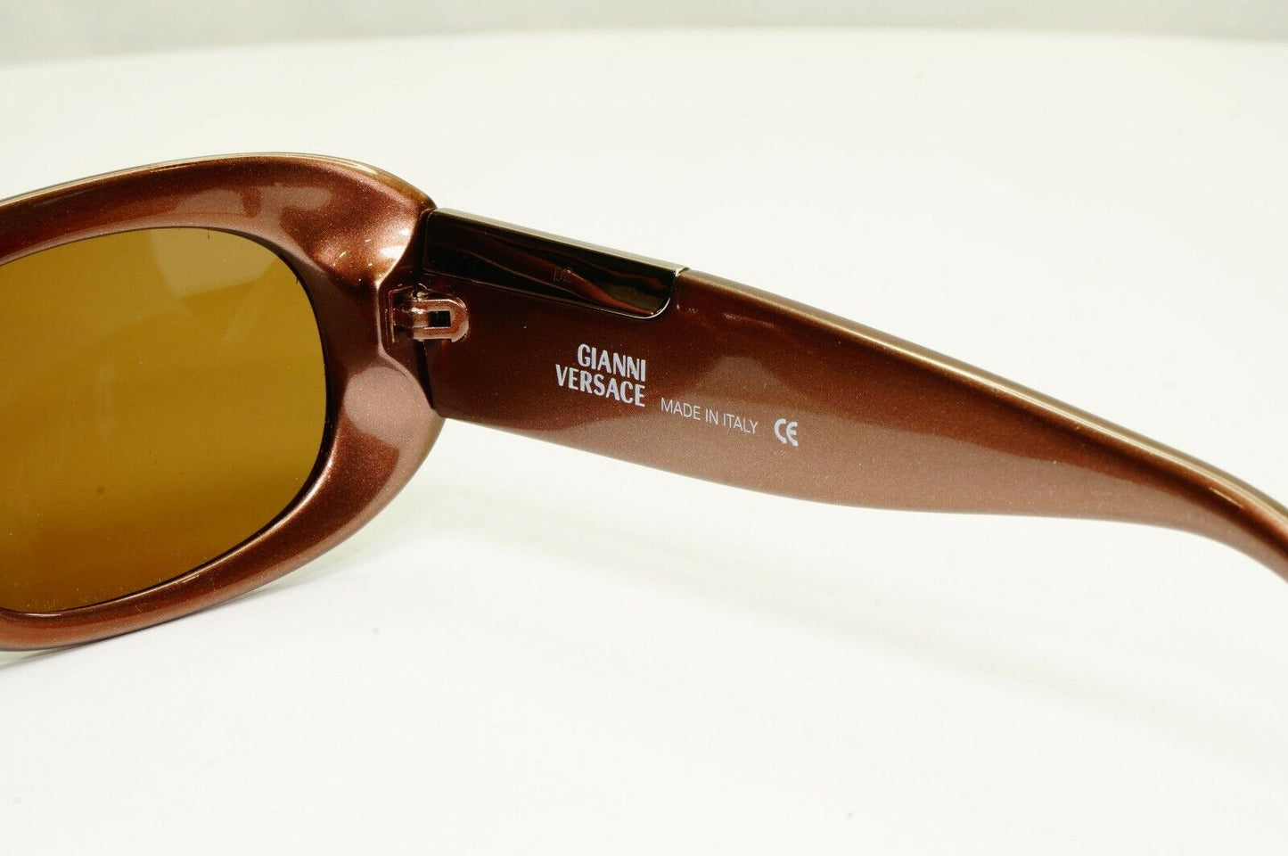 Gianni Versace 1996 Vintage Brown Square Medusa Sunglasses MOD 634 COL 341