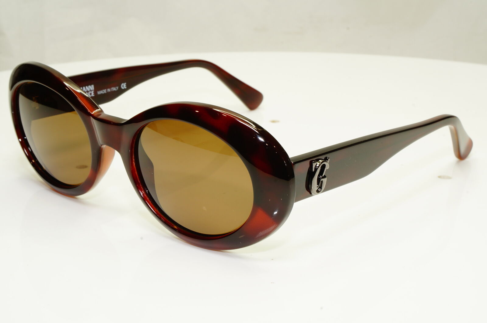 Gianni Versace 1996 Womens Vintage Brown Havana Sunglasses MOD 403/G COL 900