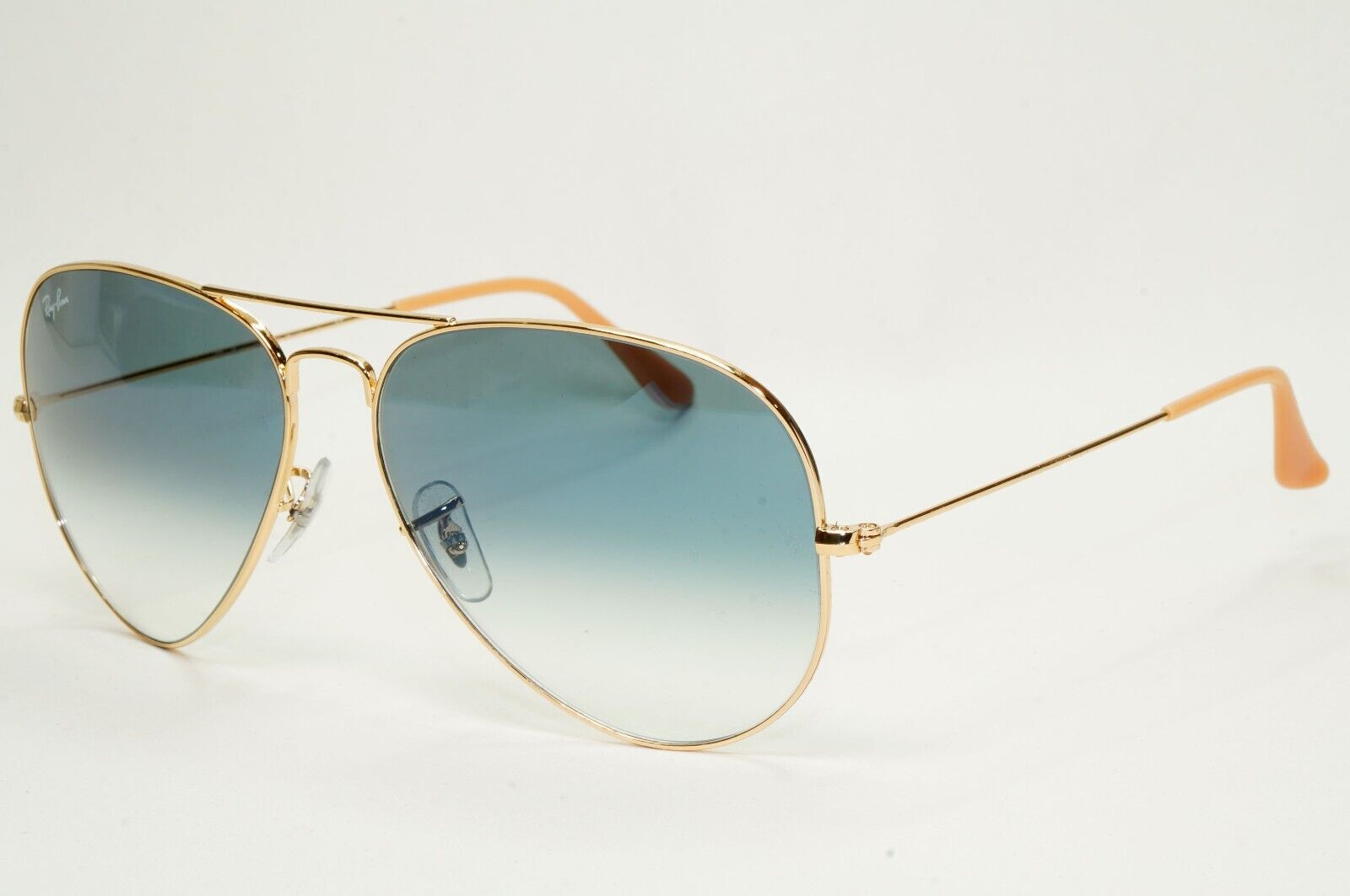 Ray-Ban Sunglasses Aviator Gold Blue Gradient Large RB 3025 001/3F 62mm