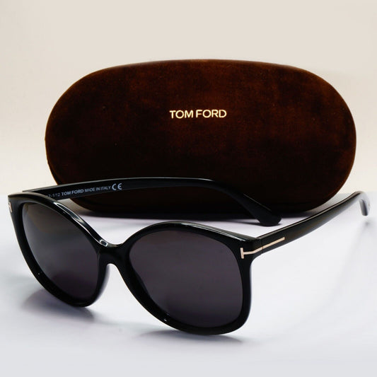 Tom Ford Sunglasses 2012 Vintage Black Gold Square Alicia TF 275 01F 301024