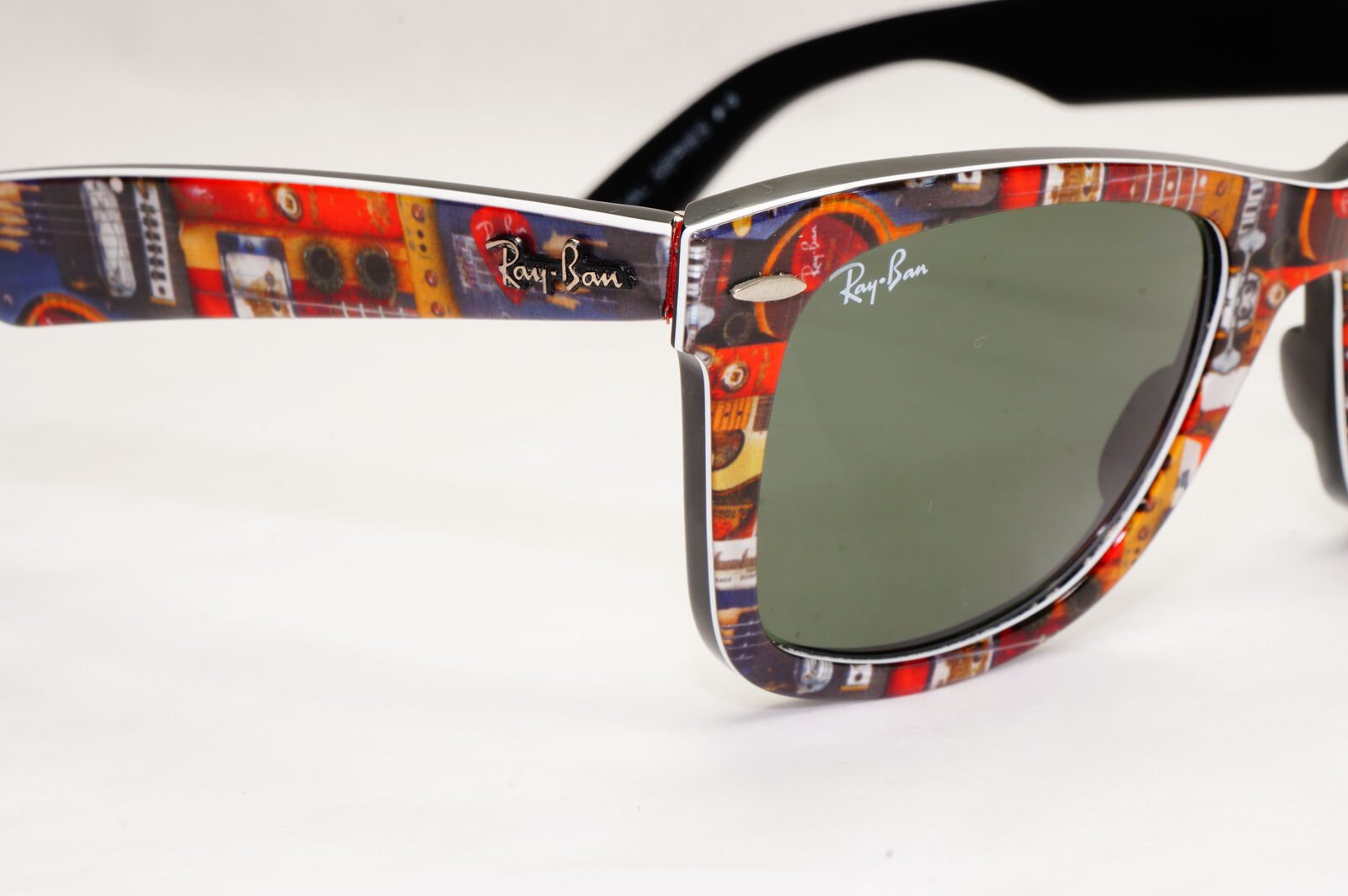 Ray-Ban Sunglasses Guitar Music Rare Prints Series 9 Vintage RB 2140 1121 070224