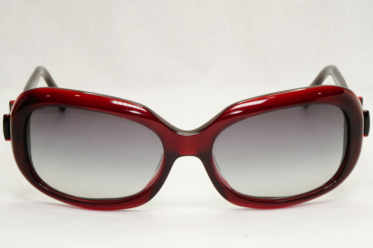 Chanel Sunglasses Bow Burgundy Dark Red Grey Gradient 5170 c.539/3C 050124