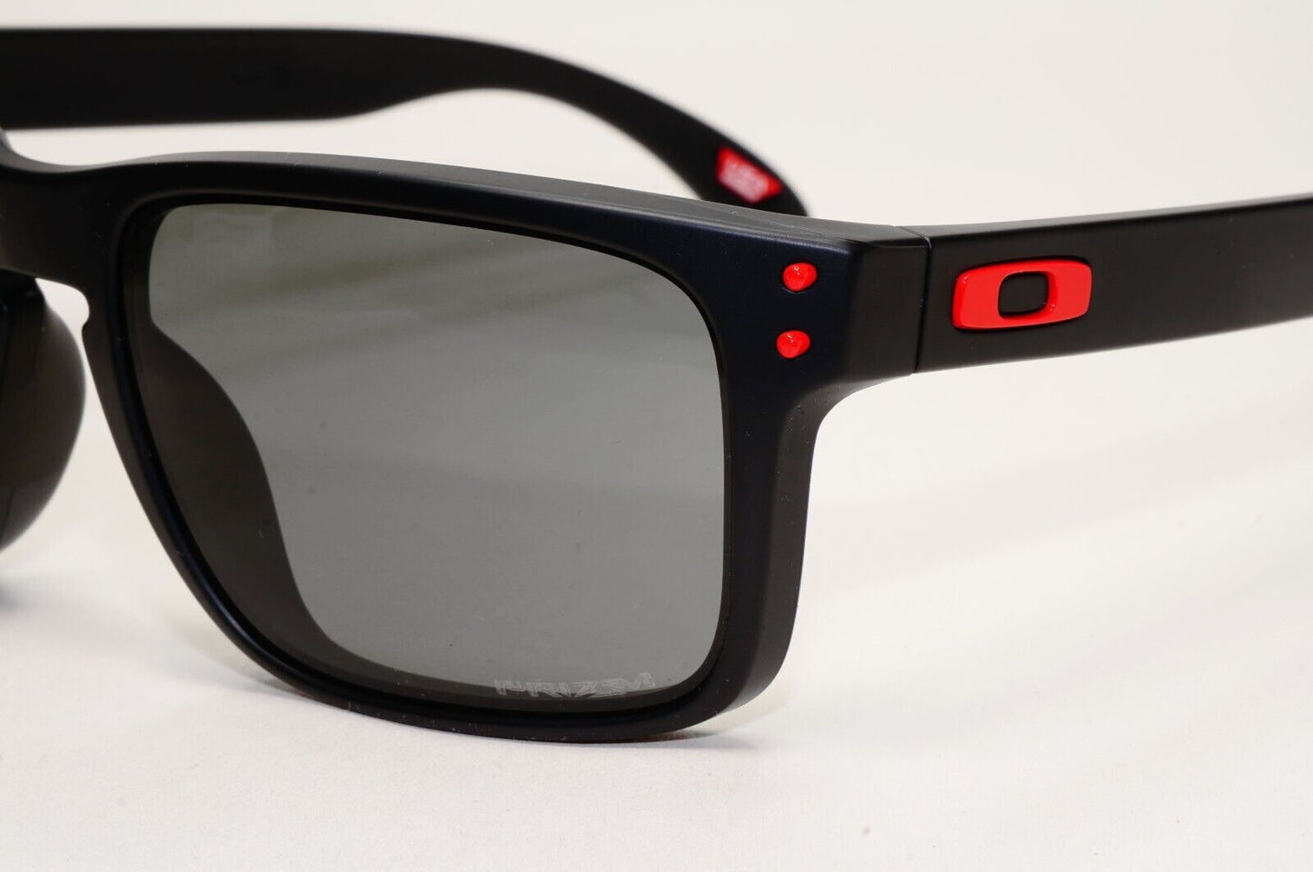 Oakley Sunglasses Holbrook Black Matte Grey Prizm Square Red OO 9102 U2 57mm