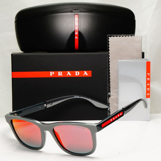 Prada Sunglasses Grey Mirror Red Blue Orange PS04XS SPS 04X 01S-08F [B] 39723