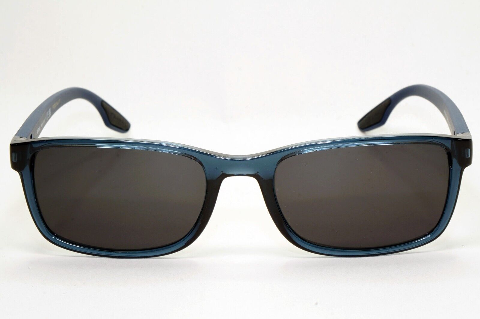 Prada Sunglasses Blue Crystal Black Square PS09OV VPS 09O CZH-1O1 55mm