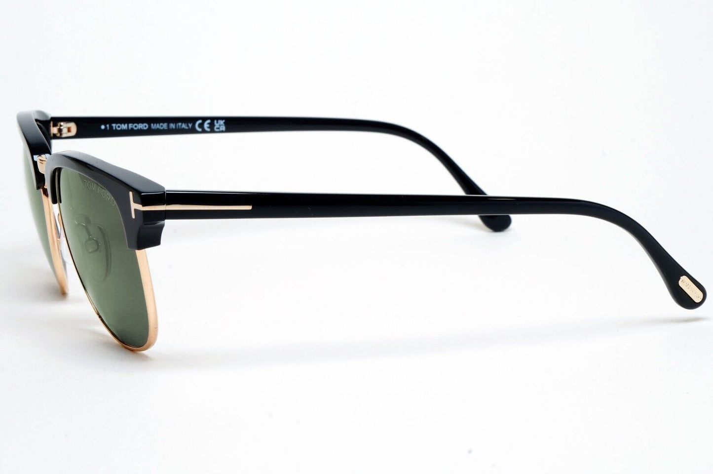 Tom Ford Sunglasses Henry Black Gold Green Square FT0248 TF 248 05N 51mm