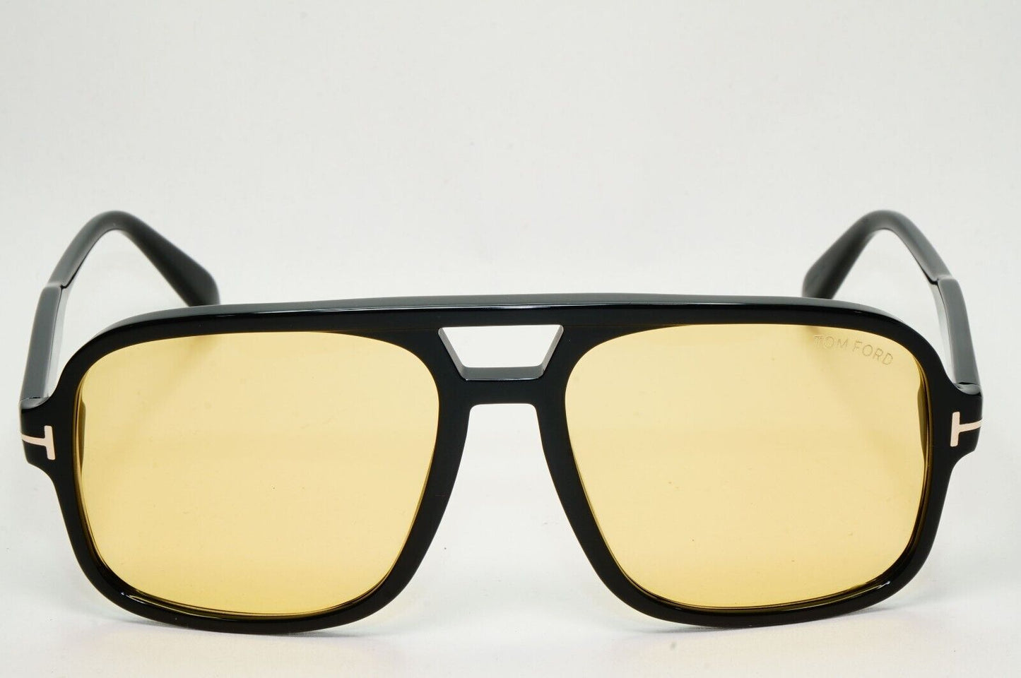 Tom Ford Sunglasses Falconer-02 Black Yellow Square Navigator TF 884 FT0884 01E