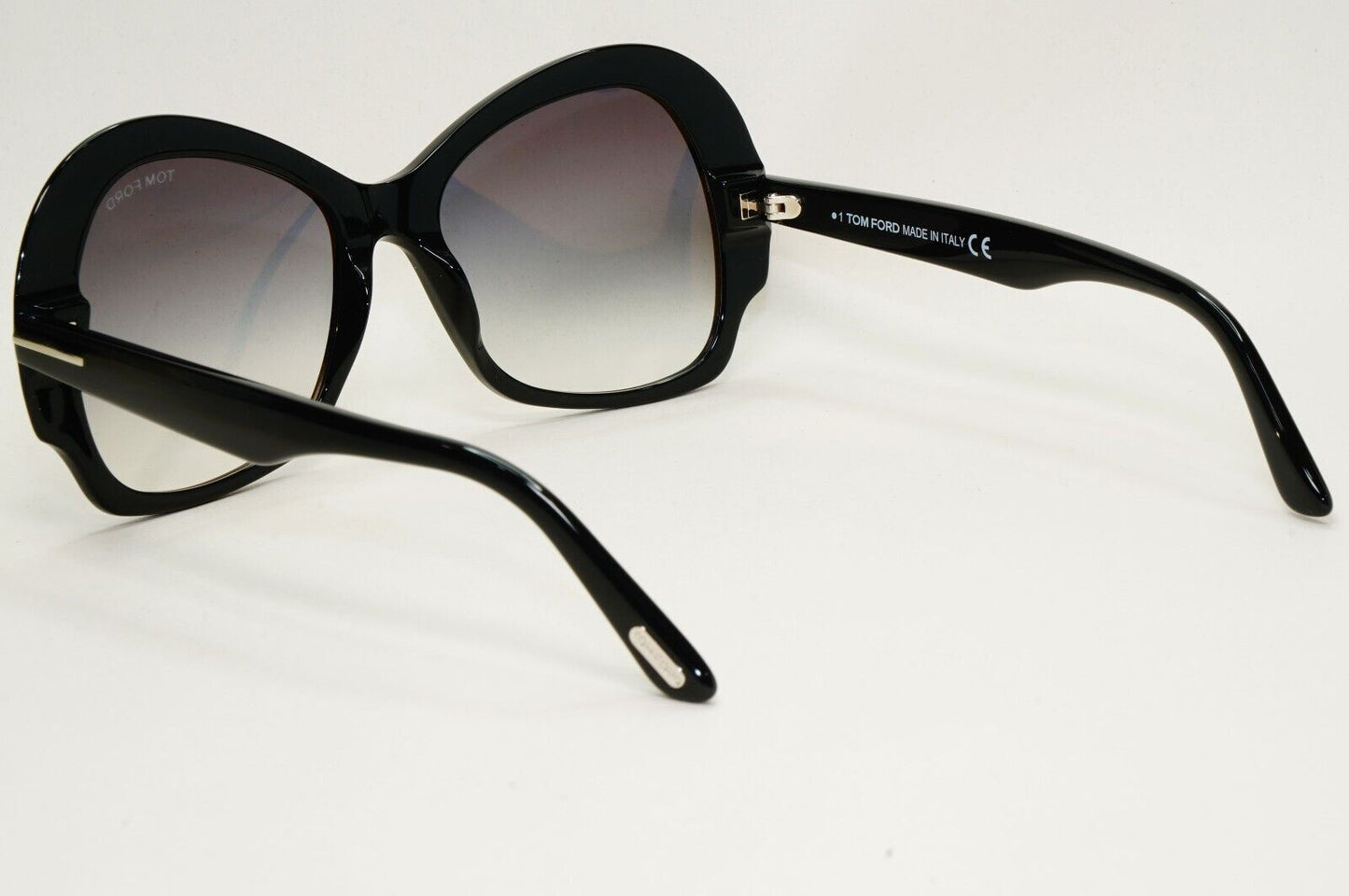 Tom Ford Sunglasses Zelda Black Glossy Grey Gradient Large FT0874 TF 874 01B