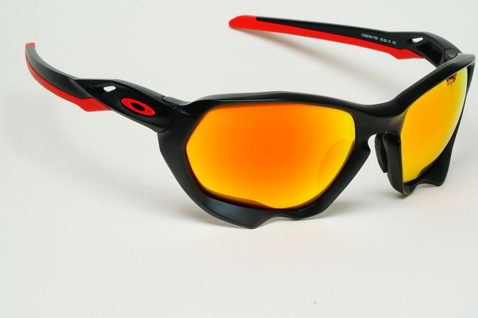 Oakley Sunglasses Plazma (A) Black Prizm Ruby Orange Wrap OO 9019A 17 59mm