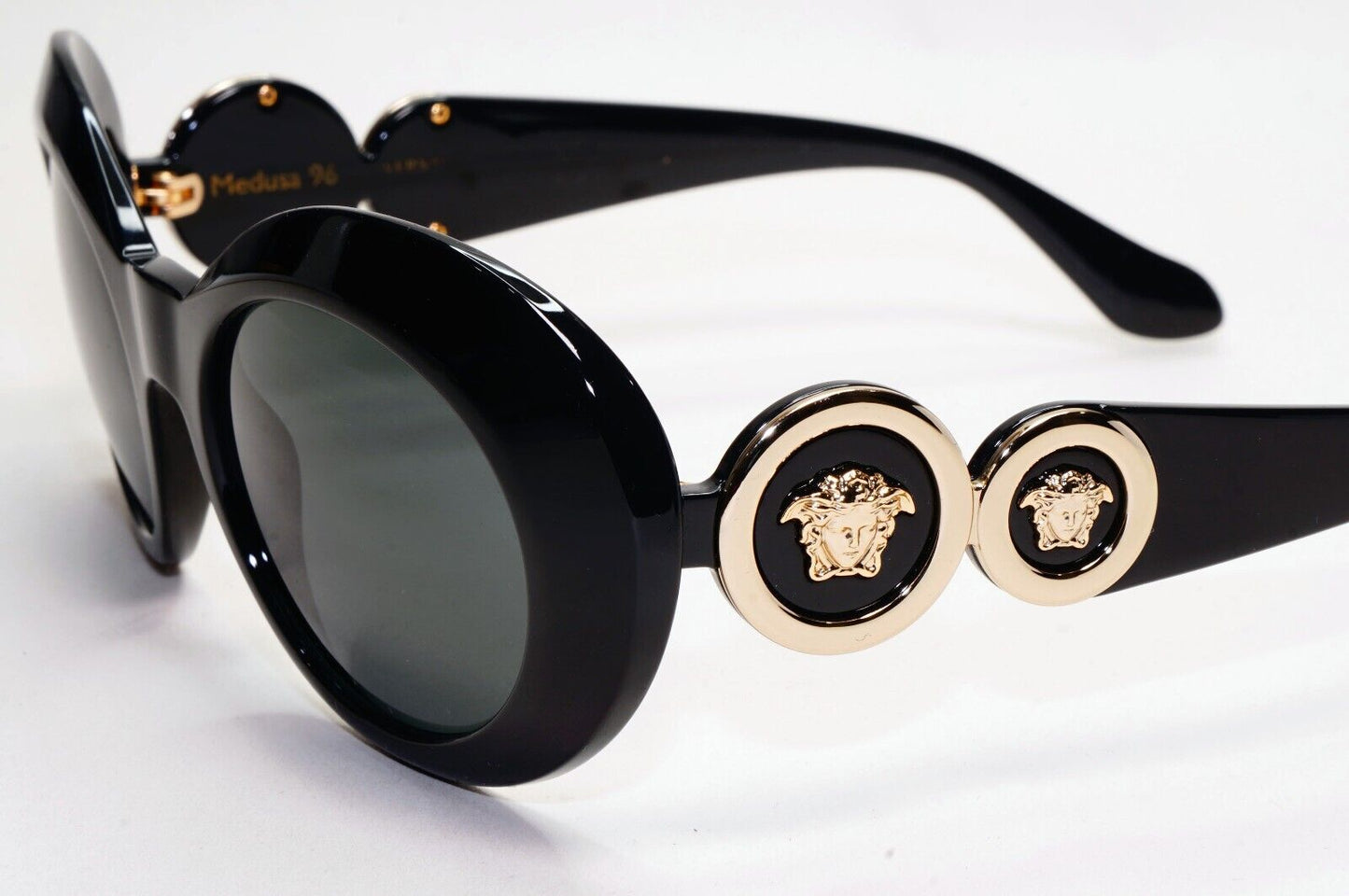 Versace Sunglasses Black Gold Medusa 96 Oval Grey MOD VE 4329 GB1/87 53mm 280924