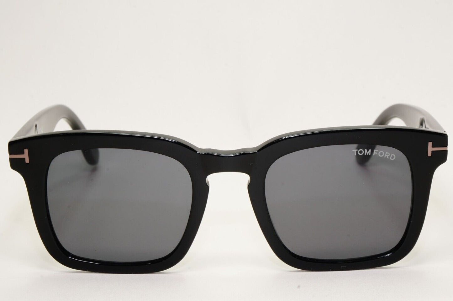 Tom Ford Sunglasses Dax Black Glossy Square Smoke  FT0751-N TF 751-N 01A 50mm