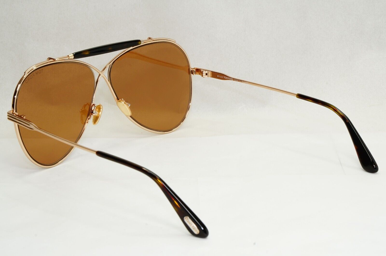 Tom Ford Sunglasses Holden Pilot Gold Brown Metal FT0818 TF 818 28E 60mm