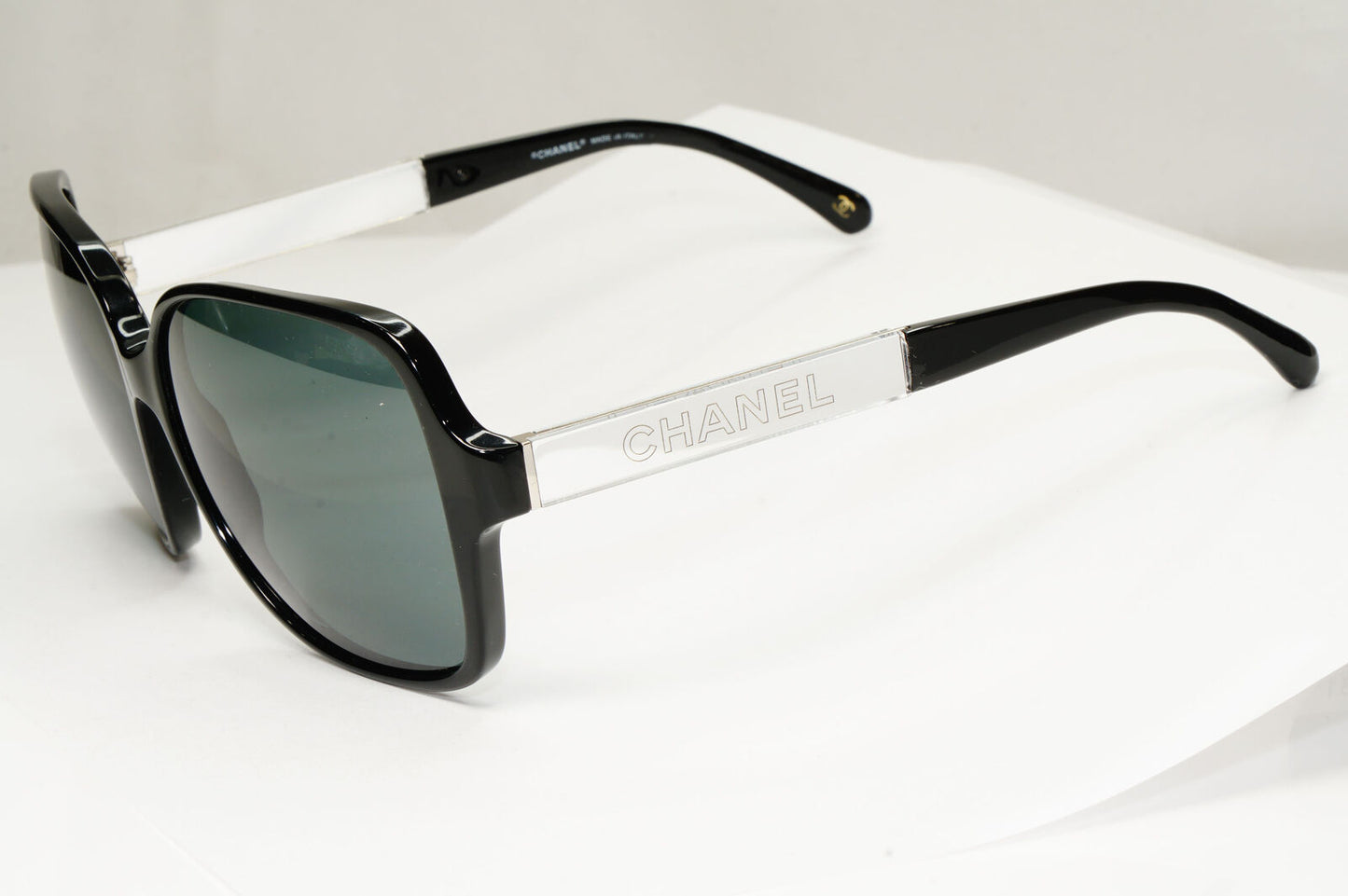 Chanel 2008 Sunglasses Collection Miroir Rare Black Grey 5168 c.501/3F 110123