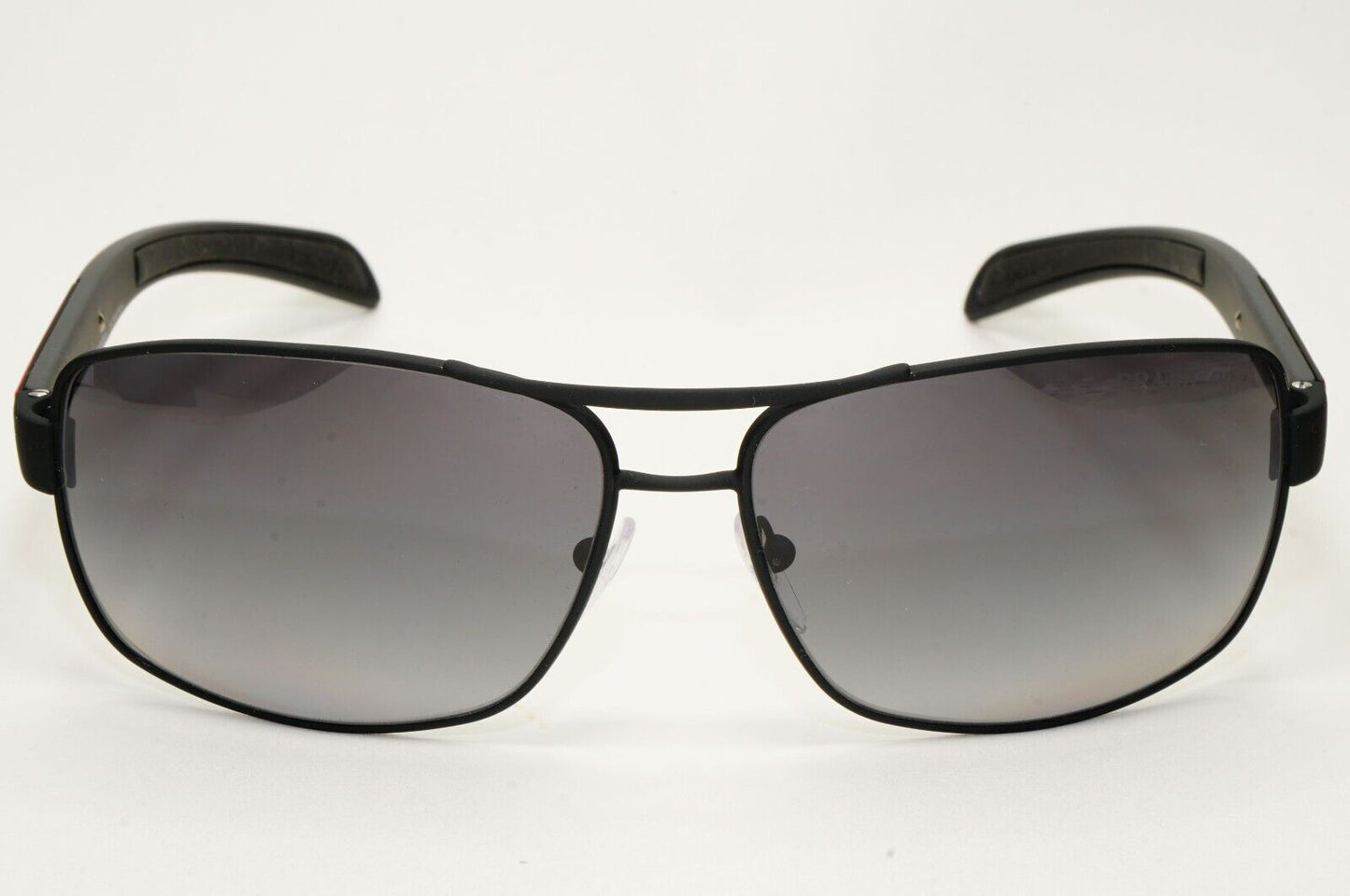 Prada Sunglasses Polarized Black Wrap Rubber PS54IS SPS 54I DG0-5W1 65mm 39729