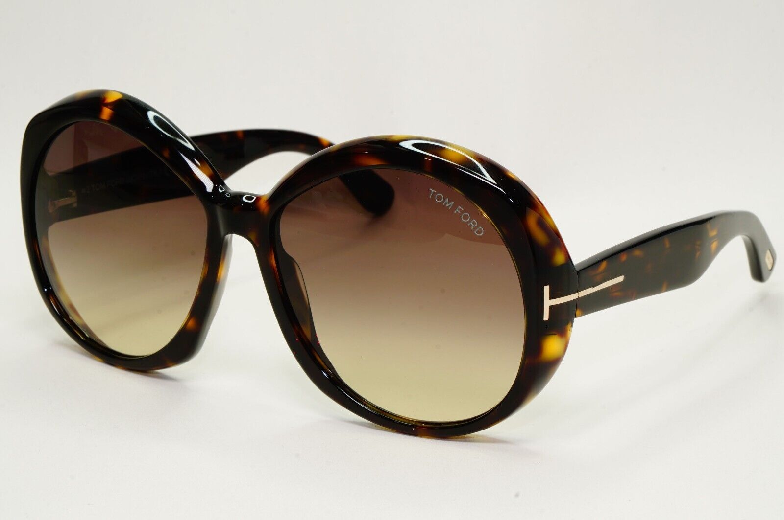 Tom Ford Sunglasses Annabelle Brown Tortoise Oversized Large TF1010 TF 1010 52B