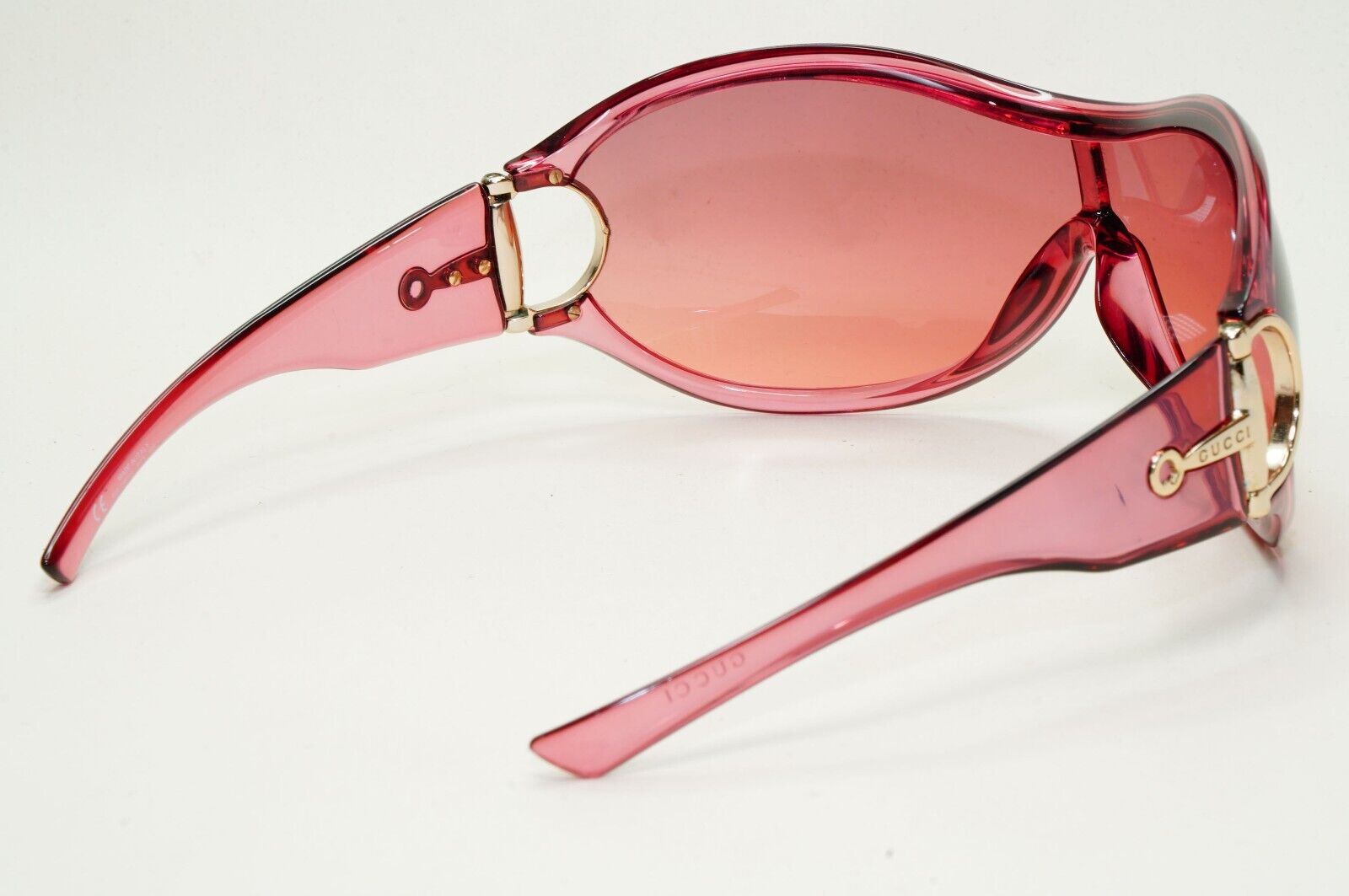 Gucci Sunglasses 2006 Vintage Pink Transparent Horsebit GG 2561/S PT5 291024