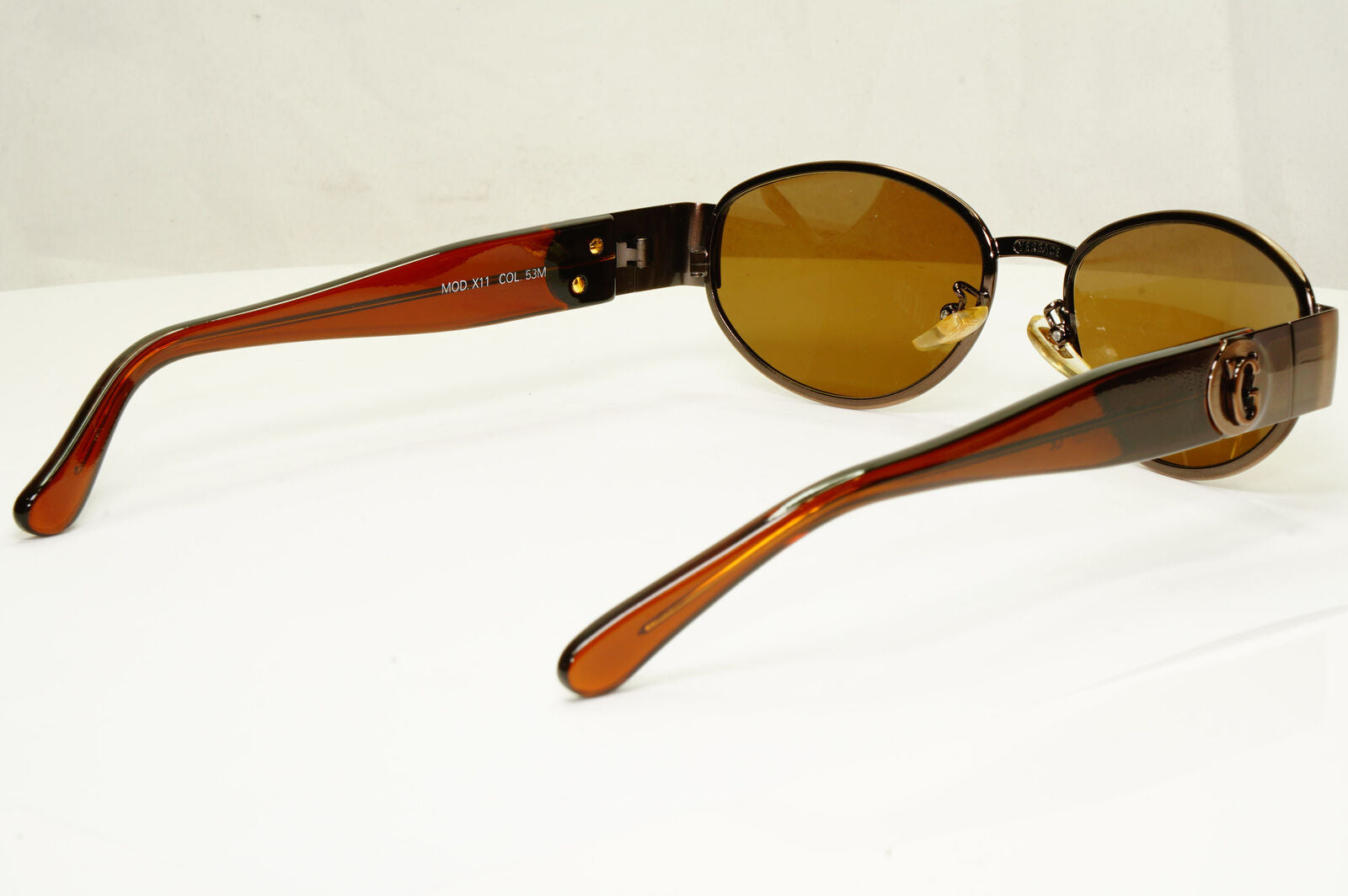 Gianni Versace 1996 Sunglasses Vintage Unisex Brown Copper GV MOD X11 COL 53M