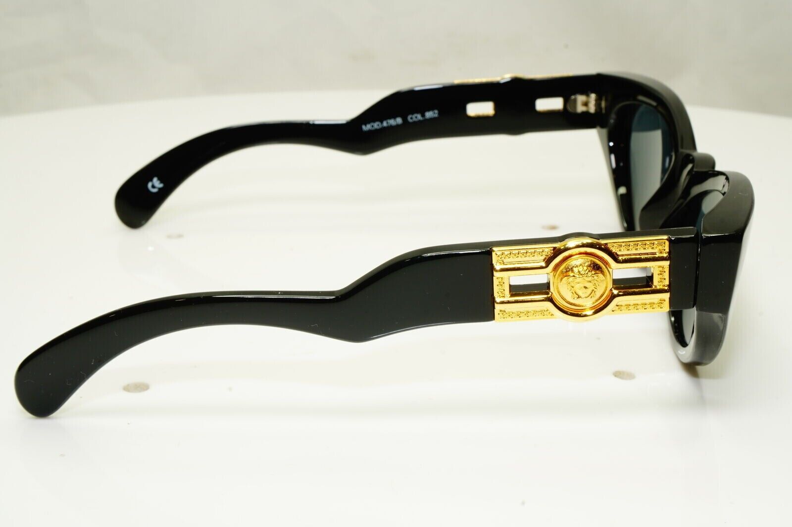 Gianni Versace Sunglasses 1996 Vintage Black Gold Medusa MOD 476/B COL 852