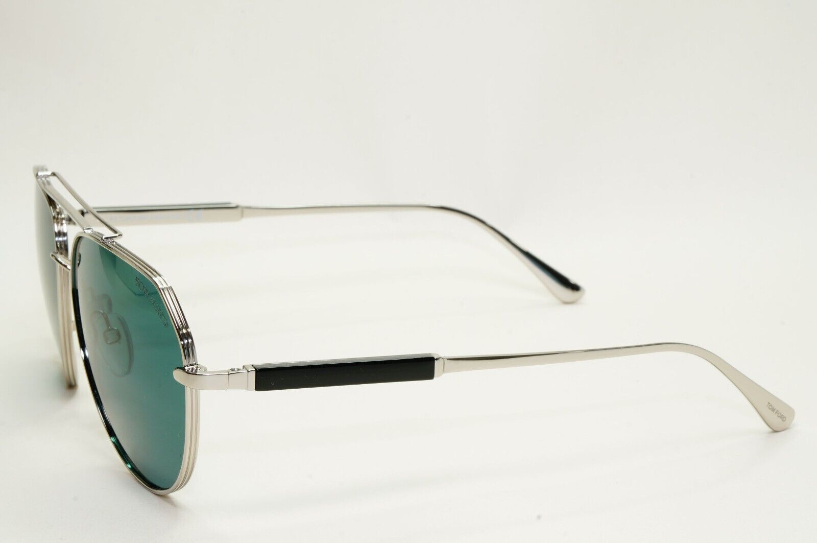 Tom Ford Sunglasses Andes Silver Green Teal Metal Pilot FT0670 TF 670 16V 61mm